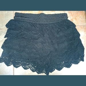 Black Lace Shorts